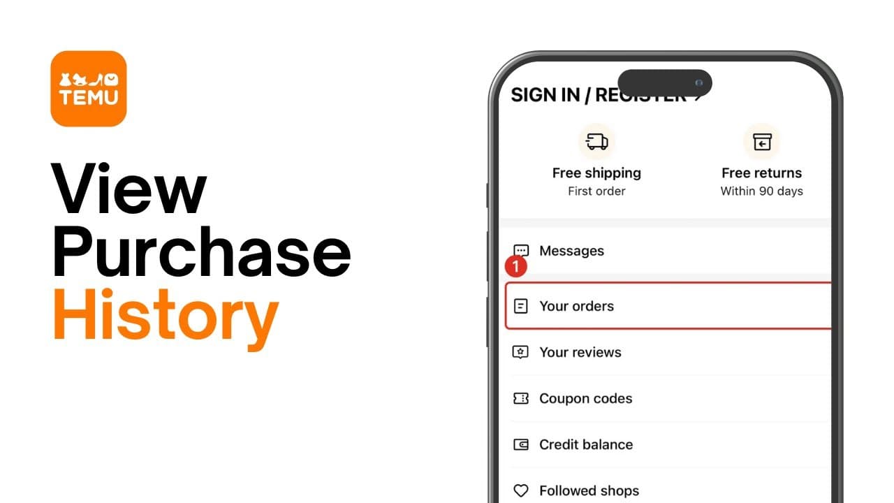 Co można sprawdzić w historii zamówień Temu