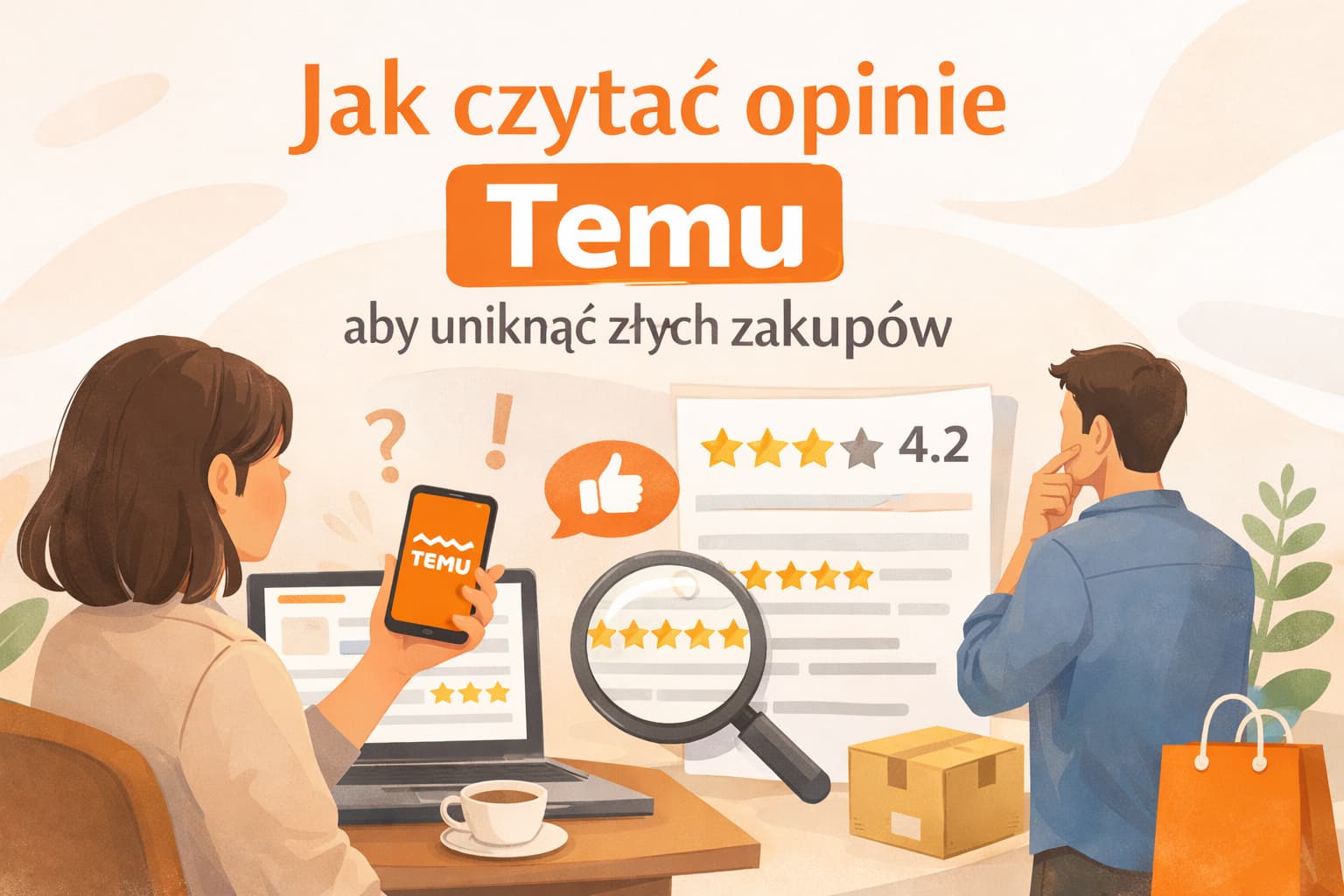 Jak czytać opinie Temu, aby uniknąć złych zakupów online